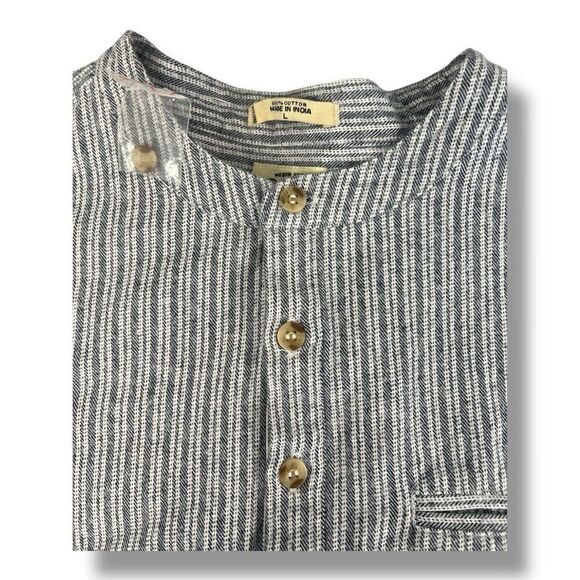 Orton Brothers 100% Cotton Striped Pullover Top Size Large - Picture 5 of 5